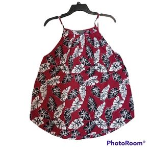 Mix brand sleeveless floral blouse Size L